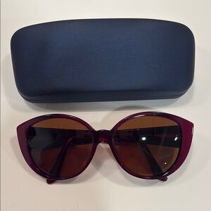 Vintage Preowned Cartier Burgundy Sunglasses